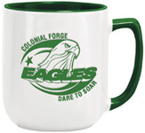 8779-17 oz. Green Duo-Tone Noble Mug